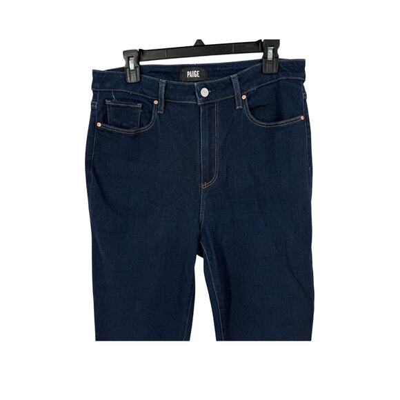 Paige Jeans Gemma High Rise Cigarette Leg dark blue size 31 DEFECT - Picture 2 of 7
